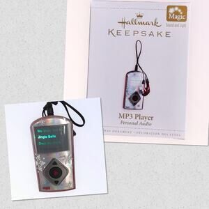 Hallmark MP3 Music Player Ornament Plays 4 Christmas Songs Retro